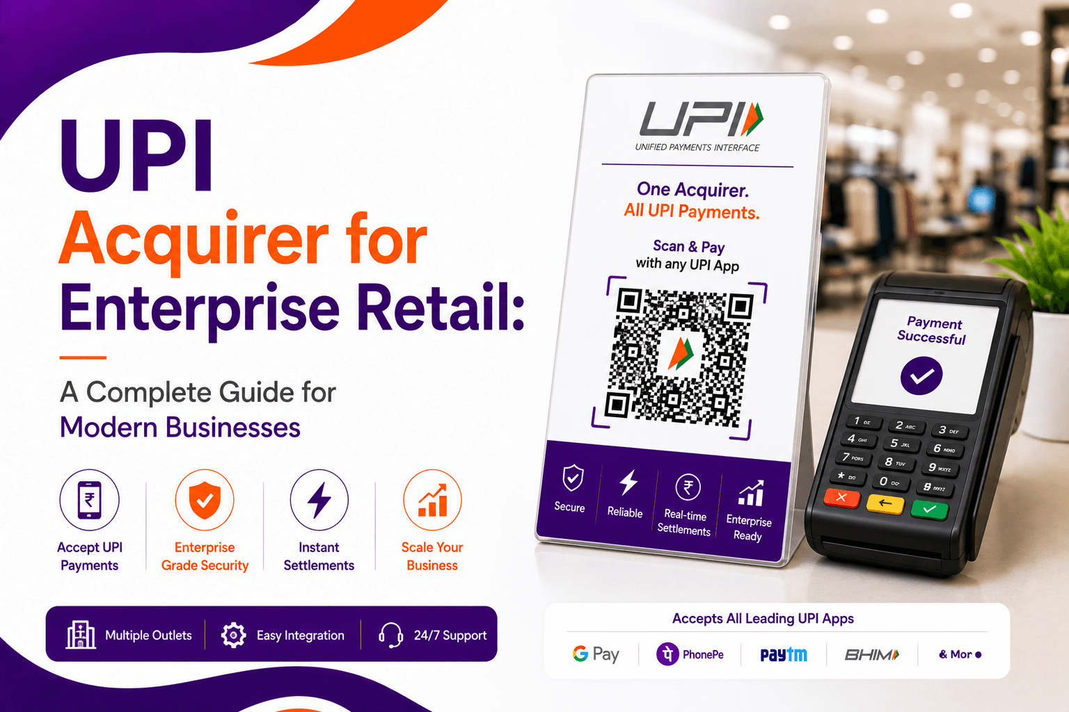 UPI Acquirer for Enterprise Retail: A Complete Guide for Modern Businesses