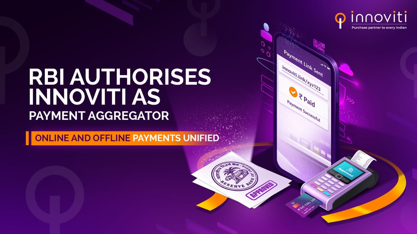 RBI Authorises Innoviti as Payment Aggregator for Online & Offline Payments