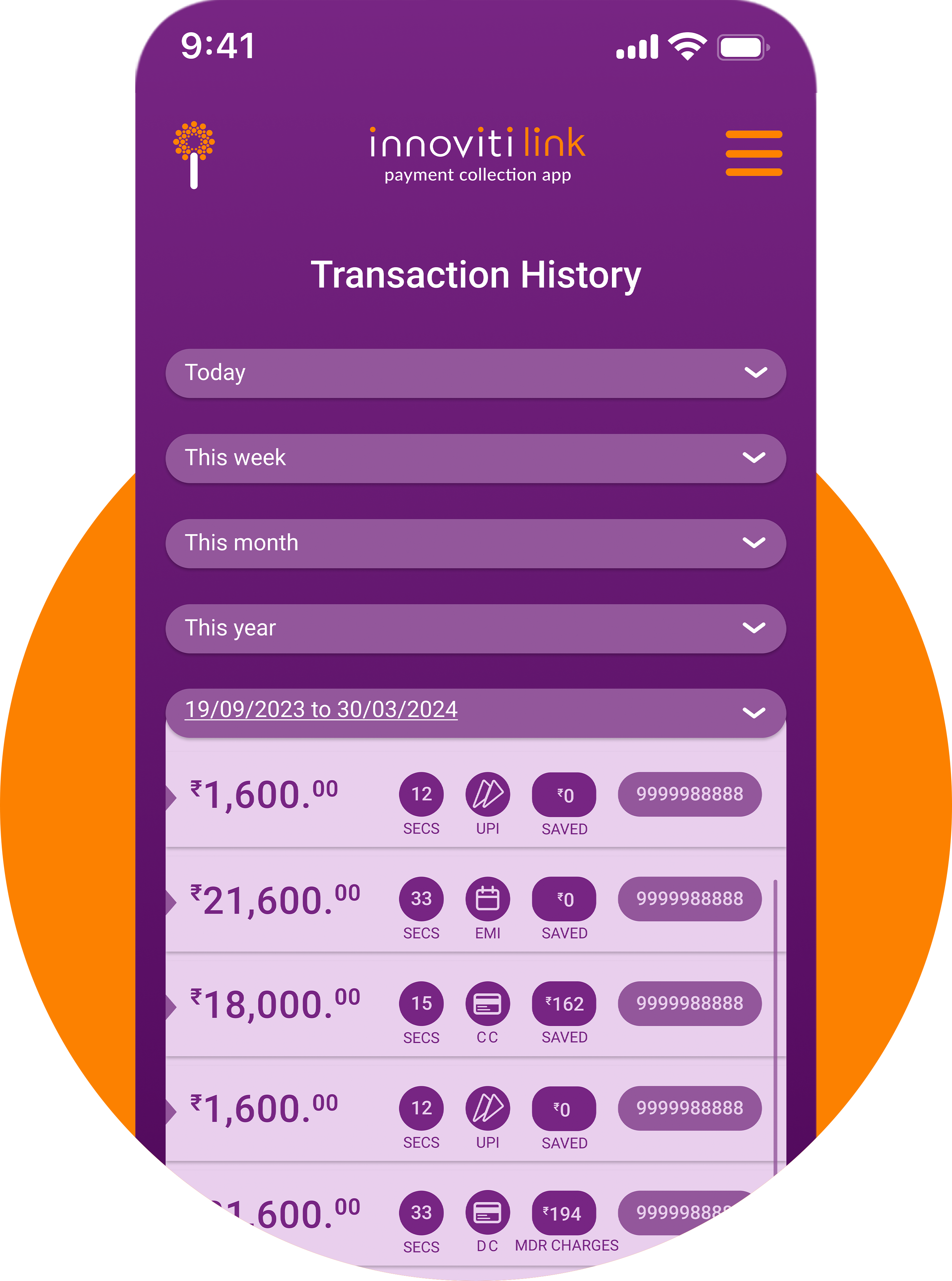 Settlement deposited to business bank account instantly with innoviti link